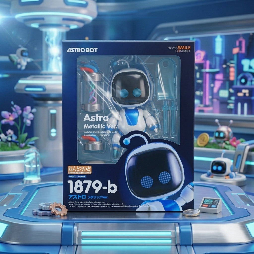 Astro Bot Nendoroid 1879-b Metallic Ver. Figure H 3.9 inch Good Smile Company
