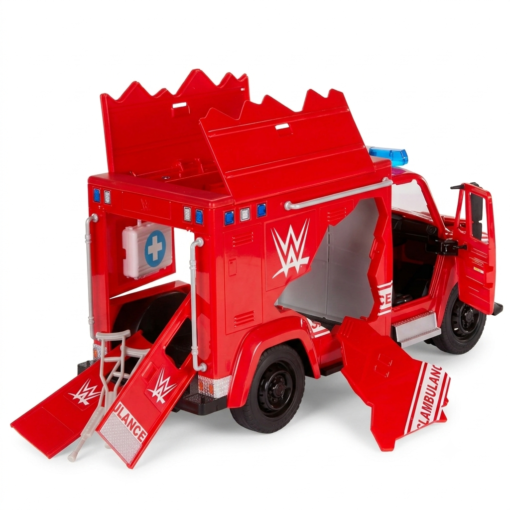 سيارة إسعاف المصارعة WWE Wrekkin' Slambulance التفاعلية