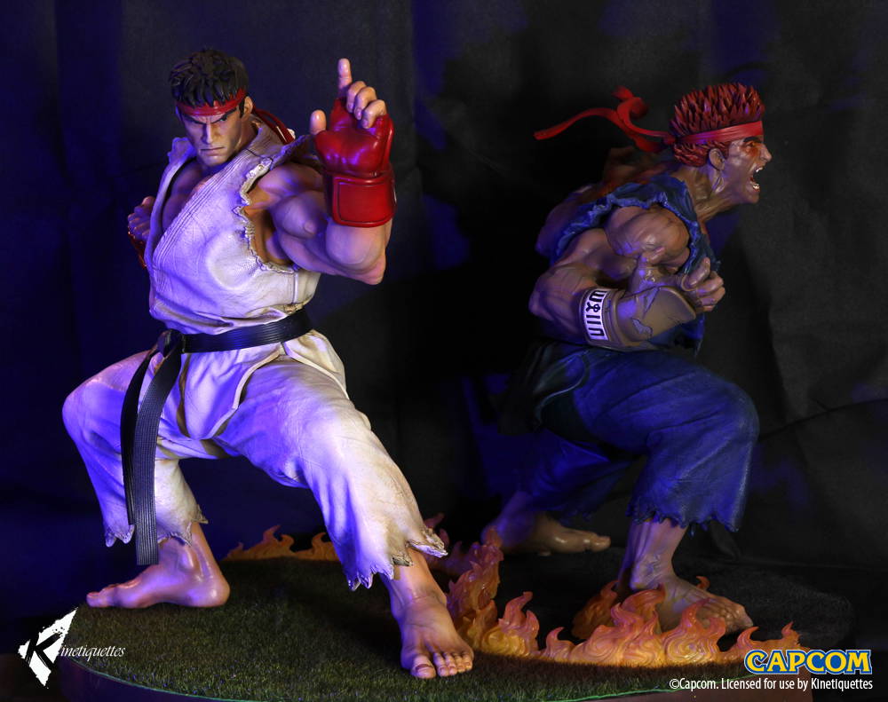 Ryu & Evil Ryu Diorama