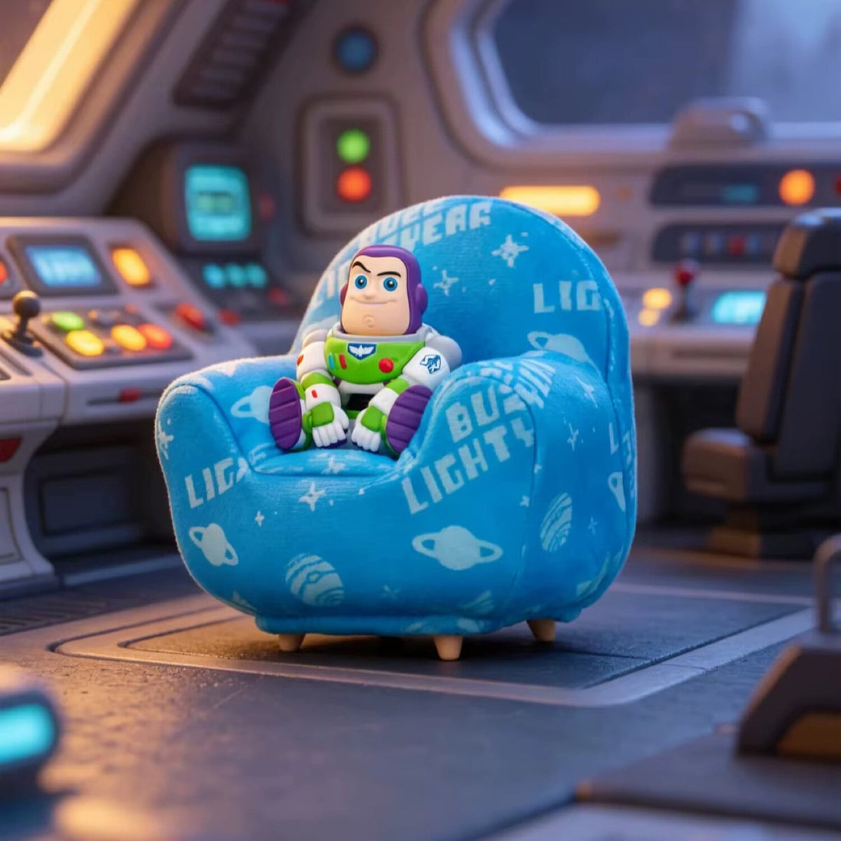 (Toy Story 5 Fur-Covered Sofa Lamp Blind Box Set) القطعه بسعر ١٠ دينار
