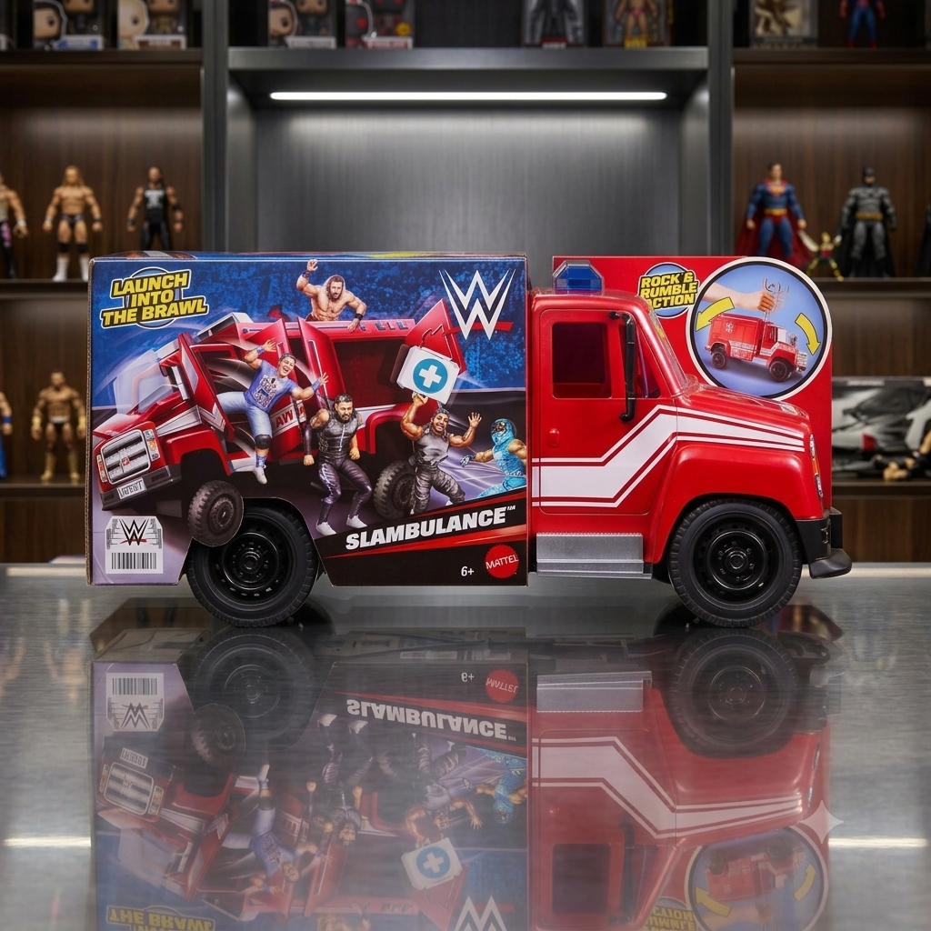سيارة إسعاف المصارعة WWE Wrekkin' Slambulance التفاعلية