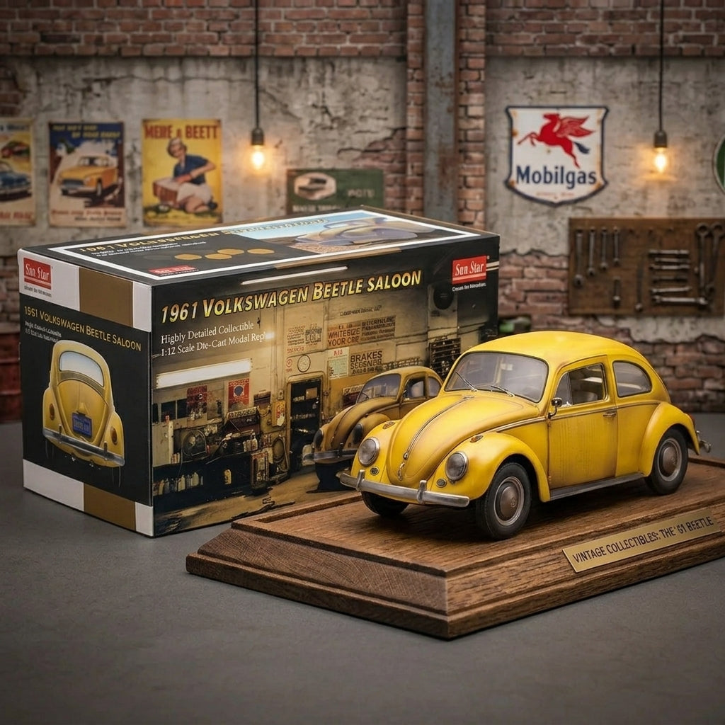 1961 Volkswagen Beetle Saloon - 1:12 Scale Die-Cast Model by Sun Star