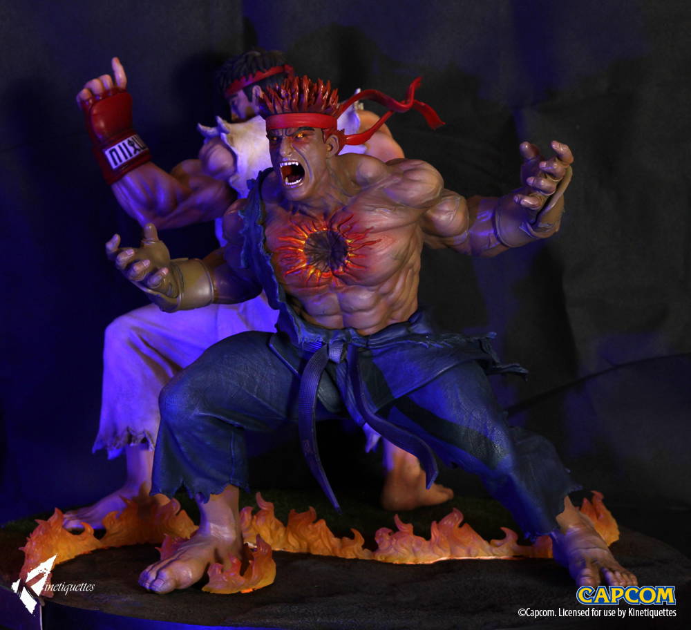 Ryu & Evil Ryu Diorama