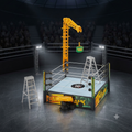 (WWE Money in the Bank Ring Playset with Crane & Ladders)