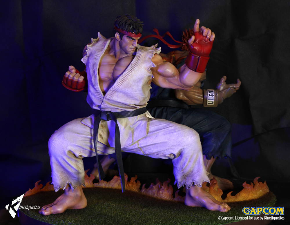 Ryu & Evil Ryu Diorama